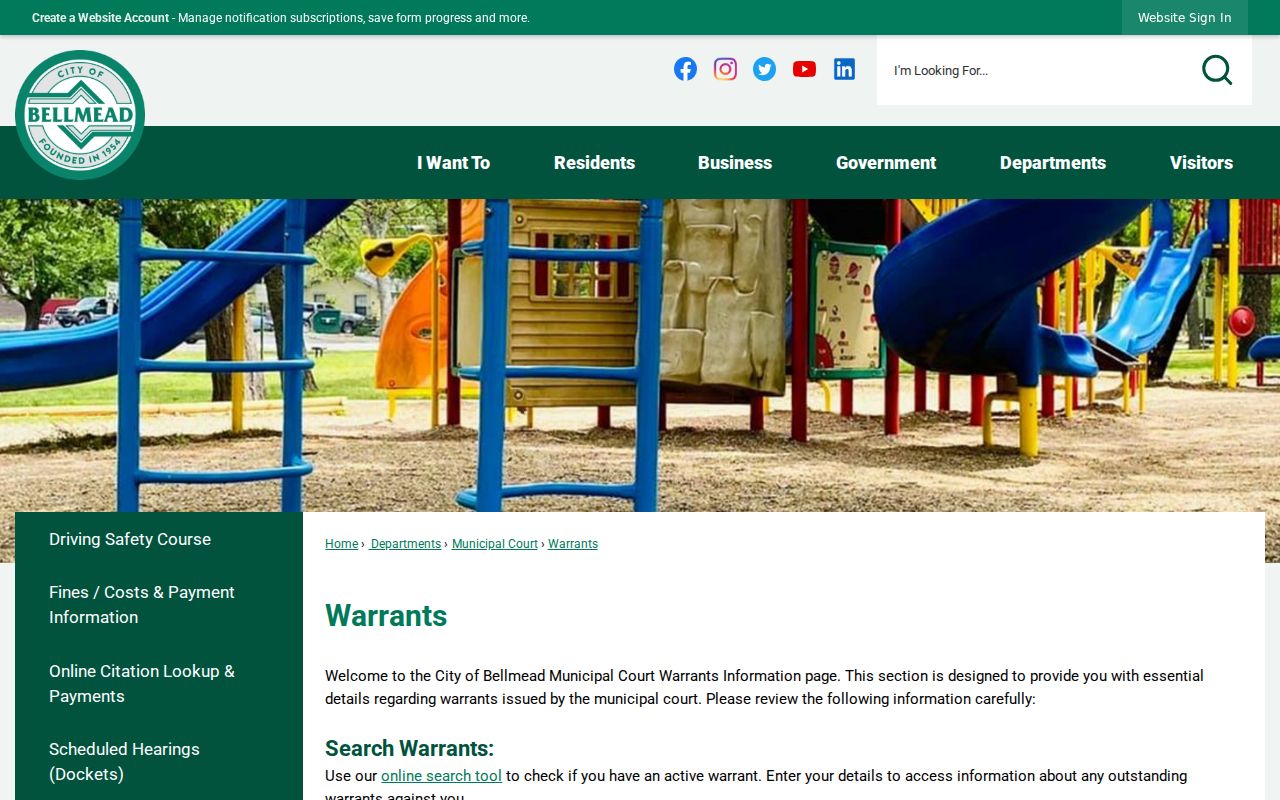 Bellmead warrant records, city warrant instructions and resolution options